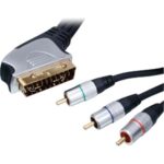 CABLE 3xRCA MALE TO SCART RGB 1.5m