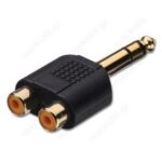 ADAPTOR ΑΠΟ 2xRCA ΘΗΛ. ΣΕ 1xRCA ΑΡΣ. ΕΠΙΧΡΥΣΟΣ