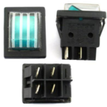 ΔΙΑΚΟΠΤΗΣ ΦΩΤΙΖΟΜΕΝΟΣ 220V/16A ΠΡΑΣΙΝΟΣ ΜΕ ΚΑΛΥΜΑ