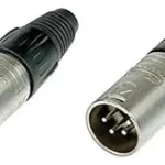 4P XLR PLUG, NICKEL, SHORT TYPE