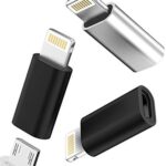 iPHONE 5 ADAPTER - MICRO USB FEMALE to LIGHTNING 8-PIN MALE - WHITE