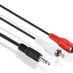 3.5MM STEREO PLUG TO 2 x RCA AUDIO PLUG / STANDARD / 2.5 / M-M