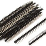 40-PIN MALE PIN HEADER, SINGLE STRIP 90deg.