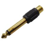 ADAPTOR ΑΠΟ JACK 3.5mm STEREO ΑΡΣ. ΣΕ JACK 6.35mm STEREO ΘΗΛΥΚΟ ΕΠΙΧΡΥΣΟ