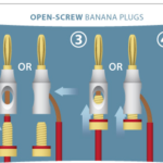 BANANA PLUG SCREW CONNECTION + HOLE - WHITE