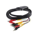SCART PLUG TO 4 x RCA AUDIO PLUG + 2 x RCA VIDEO PLUG / PROFESSIONAL / 1.5m