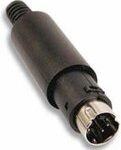 PLUG S-VHS MALE PLASTIC