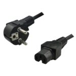 POWER CORD BLACK CEE 7/7 90°