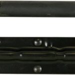 SPEAKER HANDLE WITH SPRING. BLACK METAL. 140 x 40mm