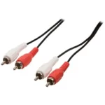 2 x RCA PLUG MALE TO 2 x RCA PLUG MALE (10m)