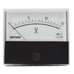 ANALOGUE VOLTAGE PANEL METER 15V DC / 70 x 60mm