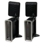 SHRINKABLE TUBE 6.4mm - BLACK / 5.8GHz A/V WIRELESS TX/RX - 8 CHANNELS + IR TRANSMITTER