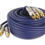 RCA AUDIO/VIDEO CABLE, 3 x RCA MALE TO 3 x RCA MALE, GOLD-PLATED, 5m