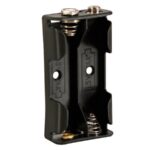BATTERY HOLDER FOR 2 x AA-CELL (WITH SNAP TERMINALS)