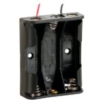 BATTERY HOLDER FOR 3 x AA-CELL (WITH LEADS)