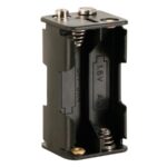 BATTERY HOLDER FOR 4 x AA-CELL (WITH SNAP TERMINALS)