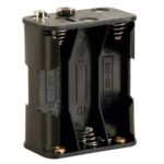 BATTERY HOLDER FOR 6 x AA-CELL (WITH SNAP TERMINALS)