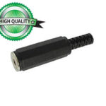 3.5mm JACK STEREO FEMALE BLACK