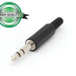 6.35mm JACK STEREO MALE. BLACK