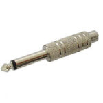 6.35mm JACK MONO MALE. NICKEL