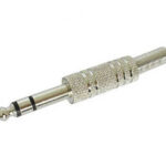 6.35mm JACK STEREO MALE. NICKEL