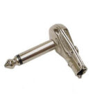 6.35mm JACK 90deg MONO MALE. NICKEL