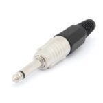 6.35mm JACK MONO MALE. BLACK. NICKEL. PROFESSIONAL