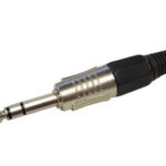 6.35mm JACK STEREO MALE. BLACK. NICKEL. PROFESSIONAL