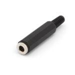 6.35mm JACK MONO FEMALE. BLACK