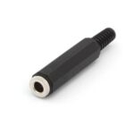 6.5mm JACK STEREO FEMALE. BLACK