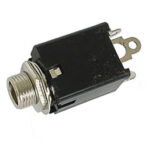 6.35mm JACK STEREO FEMALE. CHASSIS MOUNT. INSERT SWITCH. IN HOUSING
