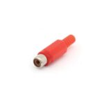 RCA PLUG FEMALE RED. Ø4mm