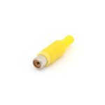 RCA PLUG FEMALE YELLOW. Ø4mm