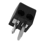 MALE 2P DIN PLUG 90deg . BLACK. SQUARE. SCREW CONNECTIONS