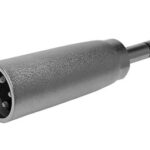 3P XLR PLUG TO 6.35mm STEREO JACK PLUG