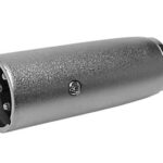 3P XLR PLUG TO RCA SOCKET - NICKEL FINISH
