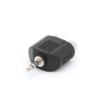 DUAL FEMALE RCA TO MALE 3.5mm STEREO JACK