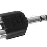 6.35mm JACK MALE STEREO TO 2x RCA PLUG FEMALE