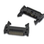 PCB HEADER CONNECTOR. STRAIGHT. WITH LATCHES. 2.54mm. 16P GOLD