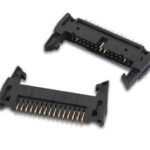 PCB HEADER CONNECTOR. STRAIGHT. WITH LATCHES. 2.54mm. 26P GOLD