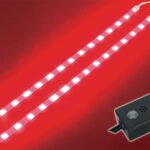 DOUBLE SELF-ADHESIVE LED STRIP. 12VDC. RED + CONTROL UNIT