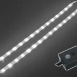 DOUBLE SELF-ADHESIVE LED STRIP. 12VDC. WHITE + CONTROL UNIT