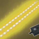 DOUBLE SELF-ADHESIVE LED STRIP. 12VDC. YELLOW + CONTROL UNIT