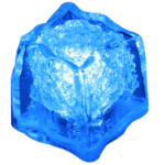 LED ICE CUBES - BLUE - 4 pcs