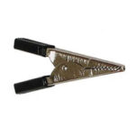 ALLIGATOR CLIP WITH BLACK BOOT. 50mm