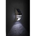 INOX SOLAR OUTDOOR WALL LIGHT + PIR 0.3W