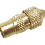 MALE TV PLUG. GOLD-PLATED