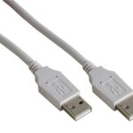USB 2.0 A PLUG TO USB 2.0 A PLUG / COPPER / BASIC / 1.8 m / GOLD PLATED / M-M