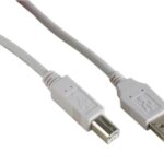 USB CABLE - A MALE TO B MALE, LENGTH : 1m
