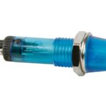 ROUND 8mm PANEL CONTROL LAMP 12V BLUE